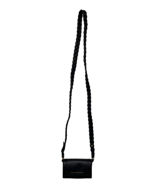 STELLA McCARTNEY（ステラマッカートニー）STELLA McCARTNEY (ステラマッカートニー) ショルダーカードホルダー ブラックの古着・服飾アイテム