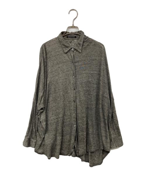mizuiro-ind（ミズイロインド）mizuiro-ind (ミズイロインド) リネンシャツ グレー サイズ:記載なしの古着・服飾アイテム