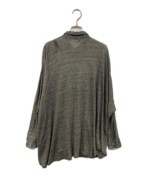 mizuiro-ind（ミズイロインド）mizuiro-ind (ミズイロインド) リネンシャツ グレー サイズ:記載なしの古着・服飾アイテム