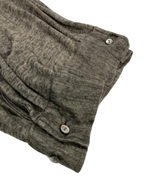 mizuiro-ind（ミズイロインド）mizuiro-ind (ミズイロインド) リネンシャツ グレー サイズ:記載なしの古着・服飾アイテム