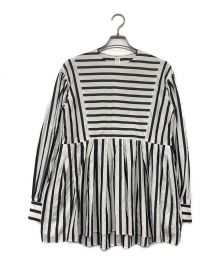 CYCLAS（シクラス）の古着「長袖ブラウス」｜ホワイト×ブラック