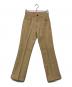 Preloved（プレラブド）の古着「センタープレスパンツ」｜ベージュ