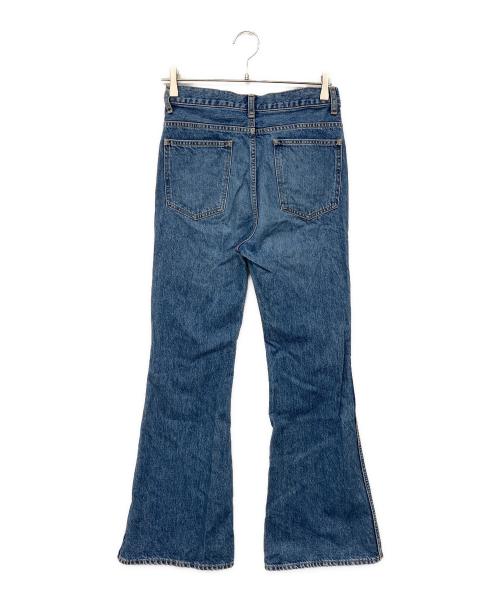 holiday（ホリデー）HOLIDAY (ホリデー) HIGH WAIST BELL-BOTTOM DENIM PANTS/ハイウェストベルトップボトムデニムパンツ インディゴ サイズ:LG/2の古着・服飾アイテム