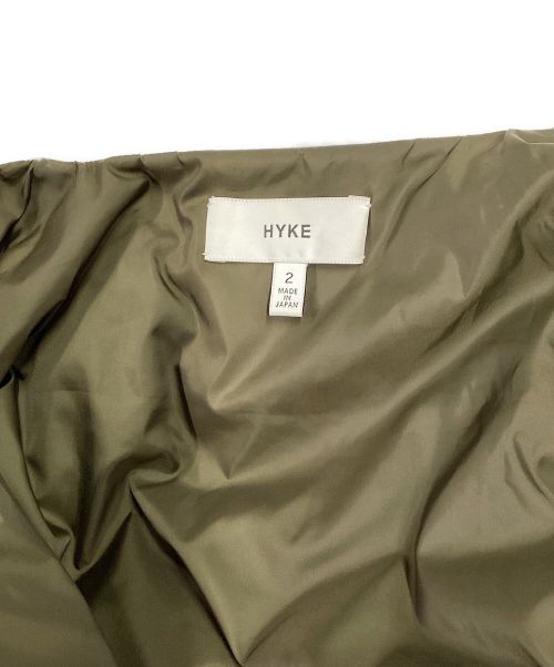 HYKE（ハイク）HYKE (ハイク) キルティングコート カーキ サイズ:2の古着・服飾アイテム