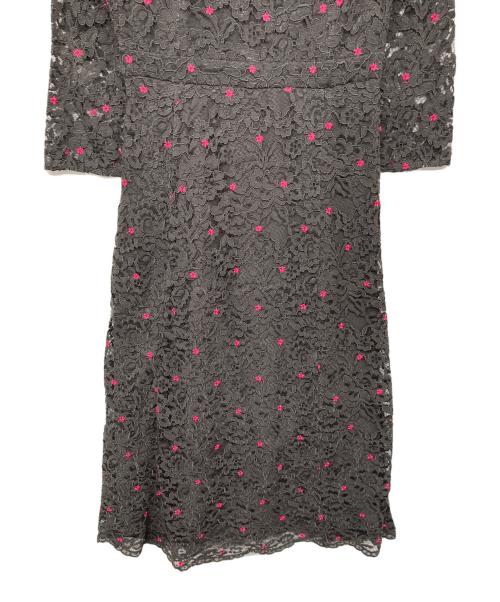 Diagram（ダイアグラム）Diagram (ダイアグラム) 花柄レースワンピース グレー サイズ:36の古着・服飾アイテム