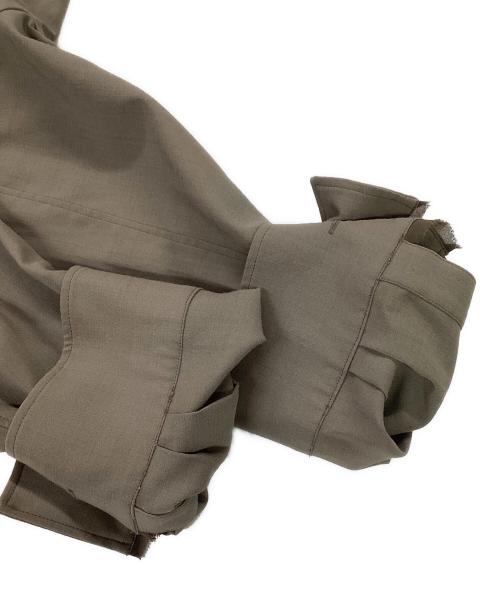 PRANK PROJECT（プランクプロジェクト）PRANK PROJECT (プランクプロジェクト) Worsted Asymmetry Slit Over Shirt/ウーステッドアシメスリットオーバーシャツ ベージュ サイズ:FREEの古着・服飾アイテム