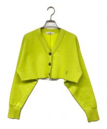 Venit（ヴェニット）の古着「DOUBLE FACE KNIT CARDIGAN」｜イエロー