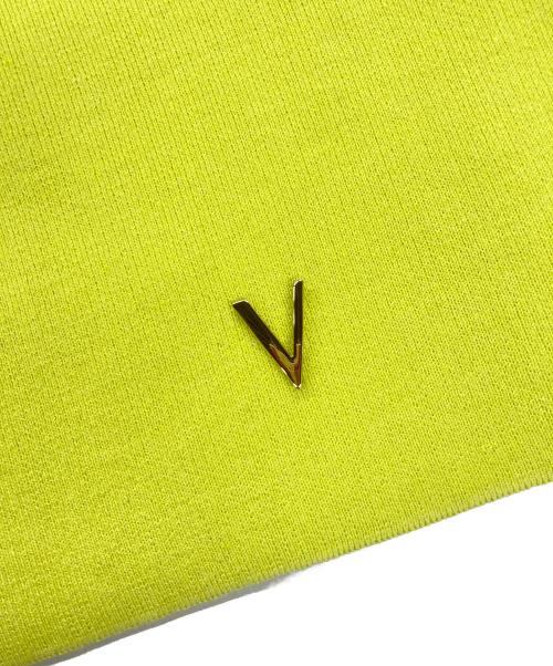 Venit（ヴェニット）Venit (ヴェニット) DOUBLE FACE KNIT CARDIGAN イエロー サイズ:38の古着・服飾アイテム