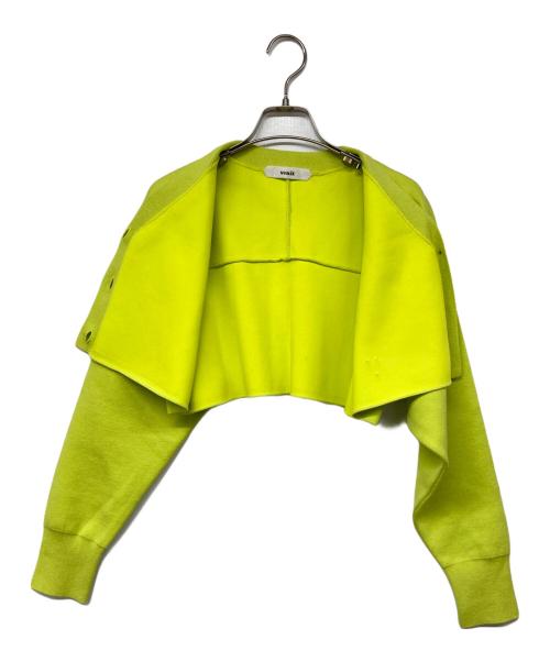 Venit（ヴェニット）Venit (ヴェニット) DOUBLE FACE KNIT CARDIGAN イエロー サイズ:38の古着・服飾アイテム