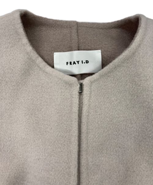 FRAY ID（フレイ アイディー）FRAY ID (フレイ アイディー) カシミヤ混BALLIリバーコート ピンクの古着・服飾アイテム