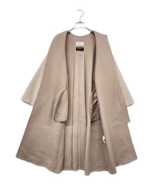 FRAY ID（フレイ アイディー）FRAY ID (フレイ アイディー) カシミヤ混BALLIリバーコート ピンクの古着・服飾アイテム
