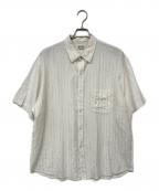 STEVEN ALANスティーブンアラン）の古着「ストライプシャツ」｜ベージュ