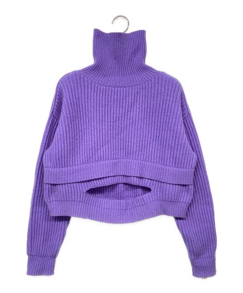 soduk（スドーク）soduk (スドーク) hole knit/ホールニット パープル サイズ:記載なしの古着・服飾アイテム