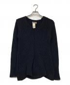 YOHJI YAMAMOTOヨウジヤマモト）の古着「デザインニット」｜ネイビー