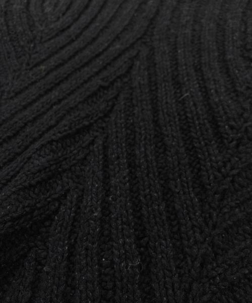 YOHJI YAMAMOTO（ヨウジヤマモト）YOHJI YAMAMOTO (ヨウジヤマモト) デザインニット ネイビー サイズ:Lの古着・服飾アイテム
