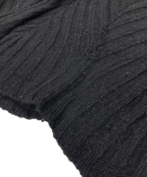 YOHJI YAMAMOTO（ヨウジヤマモト）YOHJI YAMAMOTO (ヨウジヤマモト) デザインニット ネイビー サイズ:Lの古着・服飾アイテム