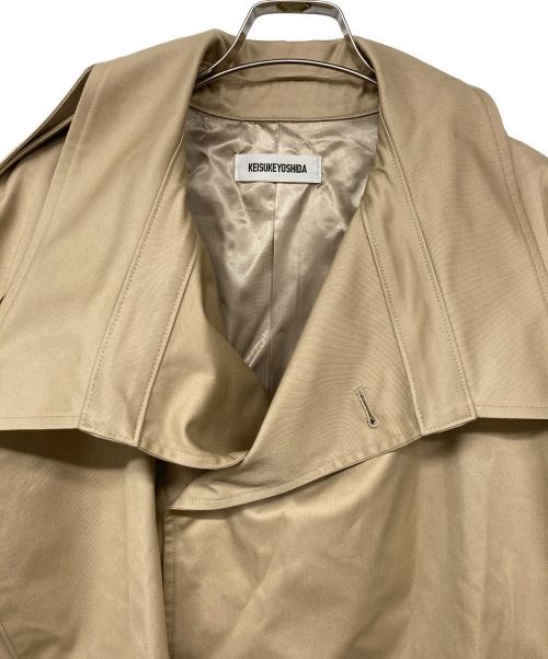 KEISUKE YOSHIDA（ケイスケヨシダ）KEISUKE YOSHIDA (ケイスケヨシダ) belted trench coat/ベルテッドトレンチコート ベージュ サイズ:Fの古着・服飾アイテム