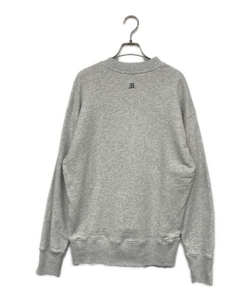 MSGM（エムエスジーエム）MSGM (エムエスジーエム) マスコットエンブレム スウェットシャツ グレー サイズ:Sの古着・服飾アイテム