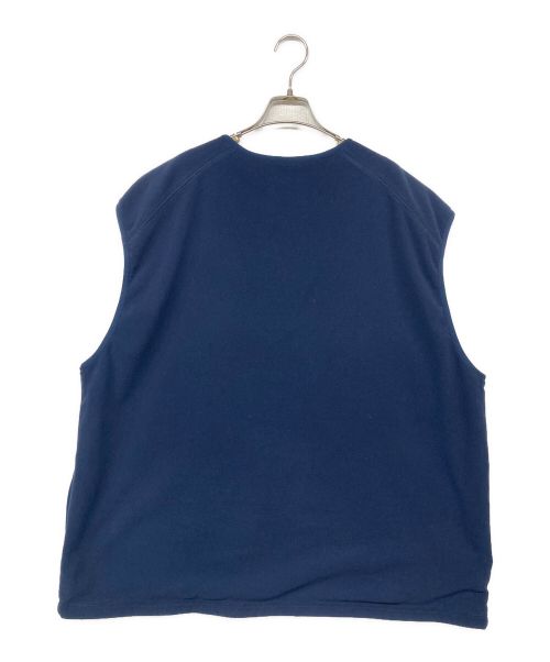 JUGEM（ジュゲム）jugem (ジュゲム) FLEECE LODGE VEST ネイビー サイズ:XLの古着・服飾アイテム