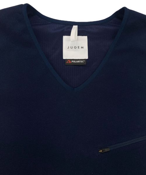 JUGEM（ジュゲム）jugem (ジュゲム) FLEECE LODGE VEST ネイビー サイズ:XLの古着・服飾アイテム