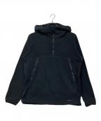 Snow peakスノーピーク）の古着「Micro Fleece Half Zip Hoodie」｜ブラック