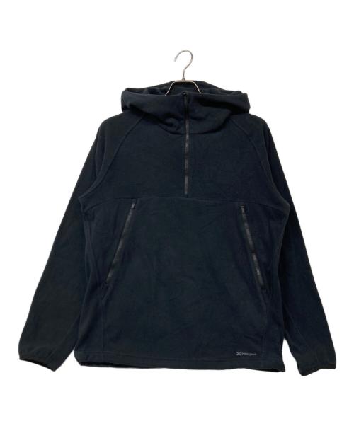 Snow peak（スノーピーク）Snow peak (スノーピーク) Micro Fleece Half Zip Hoodie ブラック サイズ:Ｍの古着・服飾アイテム