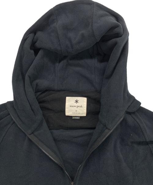Snow peak（スノーピーク）Snow peak (スノーピーク) Micro Fleece Half Zip Hoodie ブラック サイズ:Ｍの古着・服飾アイテム