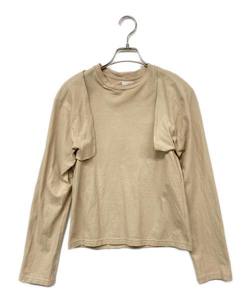 SEEALL（シーオール）SEEALL (シーオール) 3wayt-shirt ベージュ サイズ:Mの古着・服飾アイテム
