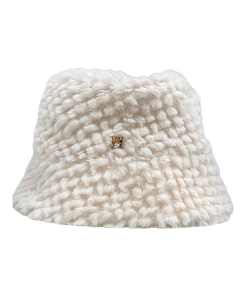 HER LIP TO（ハーリップトゥ）Her lip to (ハーリップトゥ) Cutting Faux Fur Bucket Hat アイボリー サイズ:Fの古着・服飾アイテム