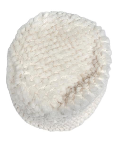 HER LIP TO（ハーリップトゥ）Her lip to (ハーリップトゥ) Cutting Faux Fur Bucket Hat アイボリー サイズ:Fの古着・服飾アイテム