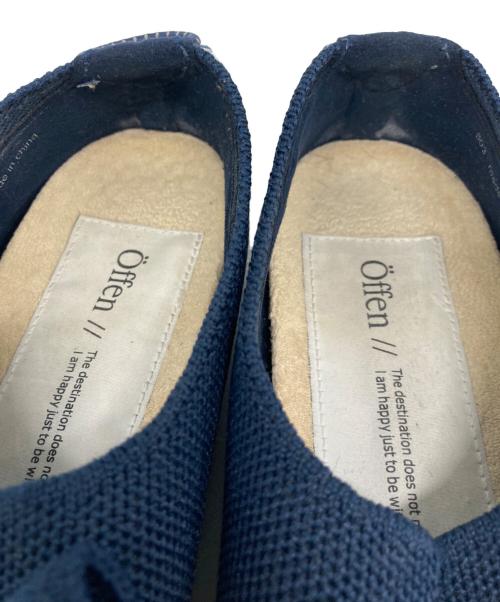 offen（オッフェン）offen (オッフェン) pointed-BUTTFEE フラットシューズ ネイビー サイズ:37の古着・服飾アイテム