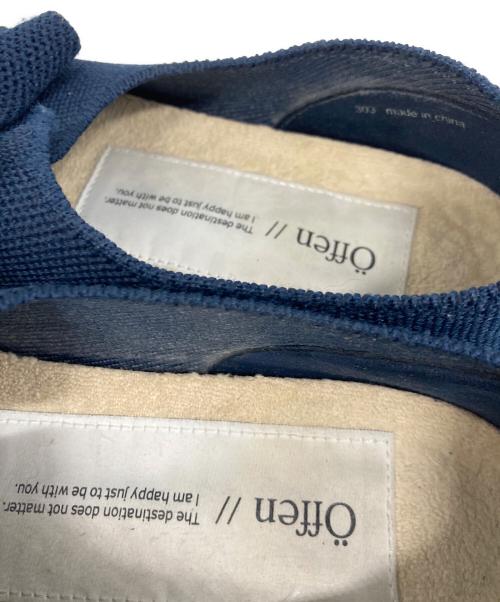 offen（オッフェン）offen (オッフェン) pointed-BUTTFEE フラットシューズ ネイビー サイズ:37の古着・服飾アイテム