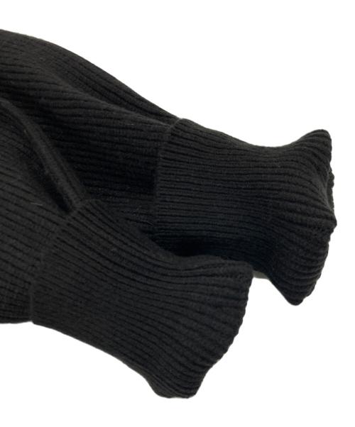 Mystrada（マイストラーダ）Mystrada (マイストラーダ) ベロアリボンオフショルニット ブラック サイズ:38の古着・服飾アイテム