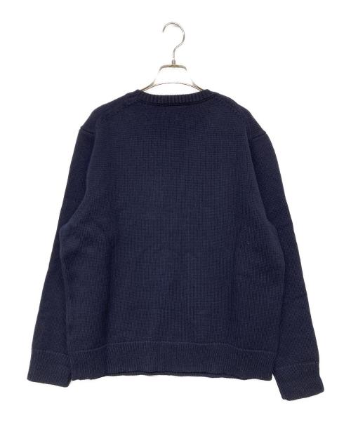 POLO RALPH LAUREN（ポロ・ラルフローレン）POLO RALPH LAUREN (ポロ・ラルフローレン) INTARSIA RL KNIT/インターシャニット ネイビー サイズ:Lの古着・服飾アイテム