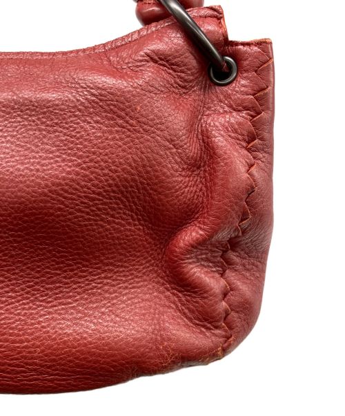 BOTTEGA VENETA（ボッテガベネタ）BOTTEGA VENETA (ボッテガベネタ) ハンドバッグ レッドの古着・服飾アイテム