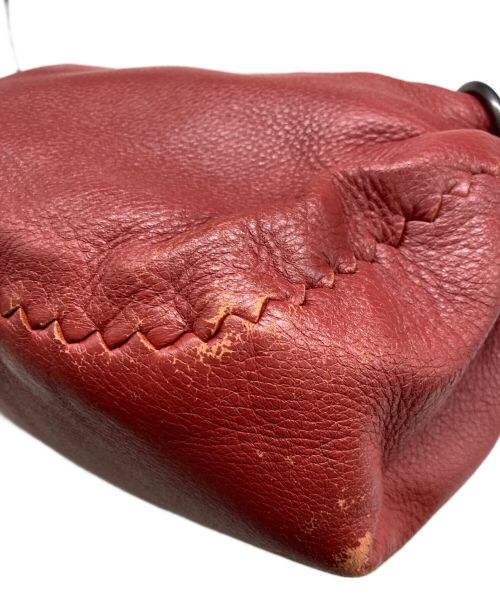 BOTTEGA VENETA（ボッテガベネタ）BOTTEGA VENETA (ボッテガベネタ) ハンドバッグ レッドの古着・服飾アイテム