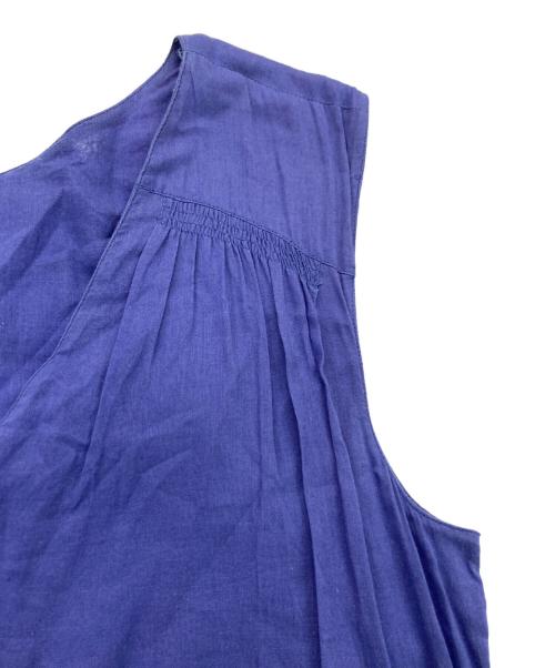 ne quittez pas（ヌキテパ）ne quittez pas (ヌキテパ) ノースリーブワンピース ネイビー サイズ:記載なしの古着・服飾アイテム