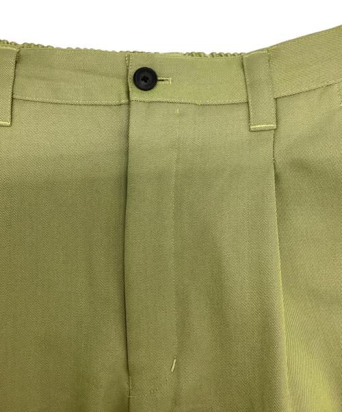 MAISON SPECIAL（メゾンスペシャル）MAISON SPECIAL (メゾンスペシャル) ションヘルツイルワンタックワイドパンツ グリーン サイズ:01の古着・服飾アイテム