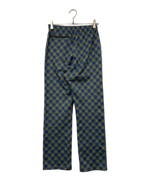 Needles（ニードルズ）Needles (ニードルズ) Track Pant - Poly Jq/総柄トラックパンツ グリーン×ブルー サイズ:XSの古着・服飾アイテム