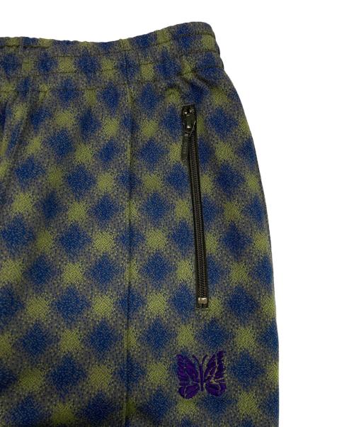 Needles（ニードルズ）Needles (ニードルズ) Track Pant - Poly Jq/総柄トラックパンツ グリーン×ブルー サイズ:XSの古着・服飾アイテム