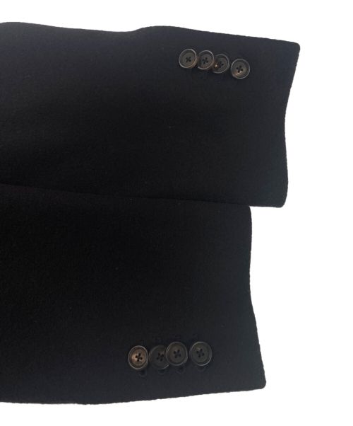 LARDINI（ラルディーニ）LARDINI (ラルディーニ) ウールフランネル シングル チェスターコート ネイビー サイズ:42の古着・服飾アイテム