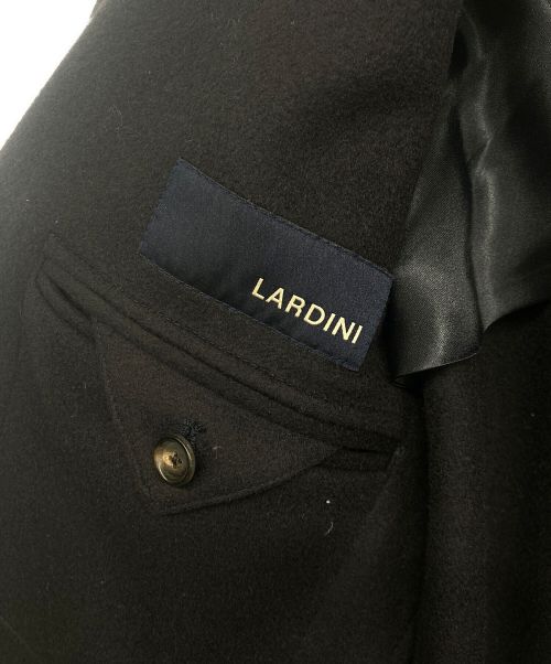 LARDINI（ラルディーニ）LARDINI (ラルディーニ) ウールフランネル シングル チェスターコート ネイビー サイズ:42の古着・服飾アイテム