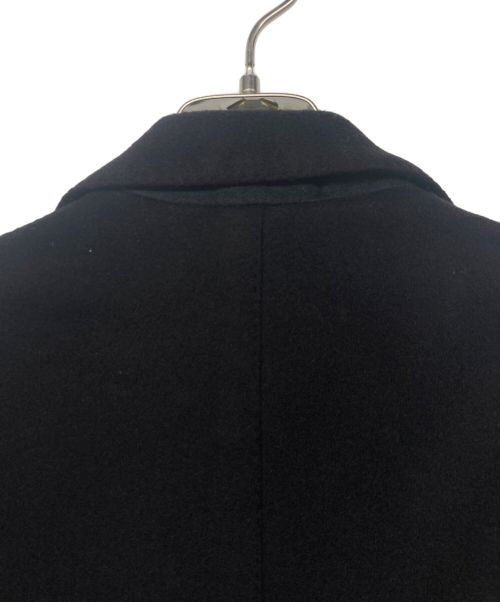 LARDINI（ラルディーニ）LARDINI (ラルディーニ) ウールフランネル シングル チェスターコート ネイビー サイズ:42の古着・服飾アイテム