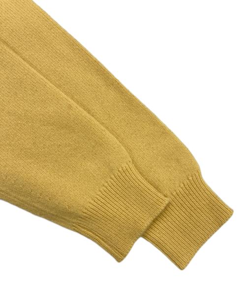 BALLANTYNE（バランタイン）BALLANTYNE (バランタイン) 丸首カシミヤカーディガン イエロー サイズ:36の古着・服飾アイテム