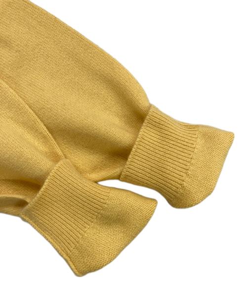 BALLANTYNE（バランタイン）BALLANTYNE (バランタイン) 丸首カシミヤカーディガン イエロー サイズ:36の古着・服飾アイテム