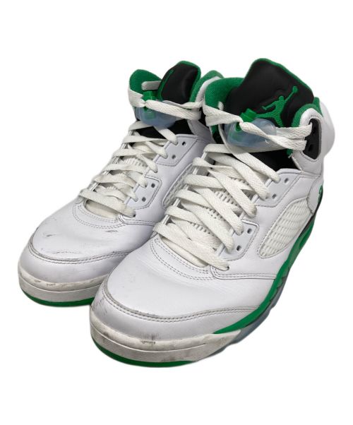 NIKE（ナイキ）NIKE (ナイキ)  Air Jordan 5 Retro グリーン×ホワイト サイズ:28の古着・服飾アイテム