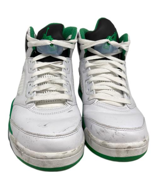 NIKE（ナイキ）NIKE (ナイキ)  Air Jordan 5 Retro グリーン×ホワイト サイズ:28の古着・服飾アイテム