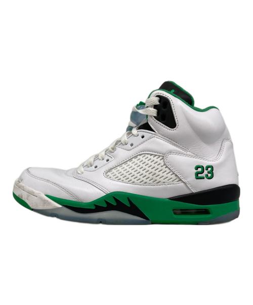 NIKE（ナイキ）NIKE (ナイキ)  Air Jordan 5 Retro グリーン×ホワイト サイズ:28の古着・服飾アイテム