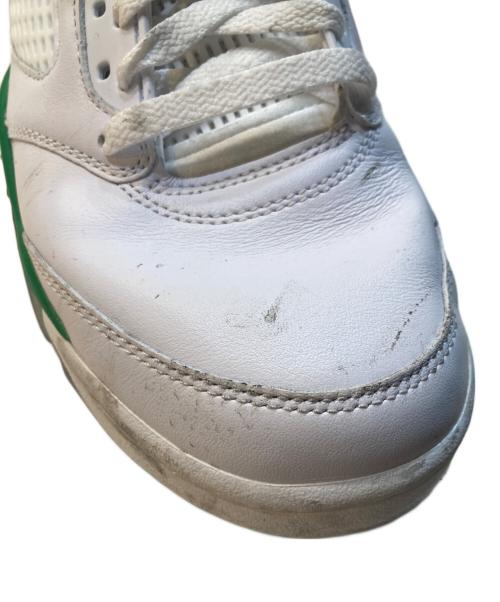 NIKE（ナイキ）NIKE (ナイキ)  Air Jordan 5 Retro グリーン×ホワイト サイズ:28の古着・服飾アイテム