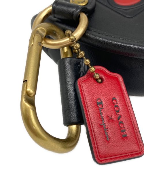 COACH（コーチ）COACH (コーチ) Champion (チャンピオン) ポーチ ベージュ×ブラックの古着・服飾アイテム